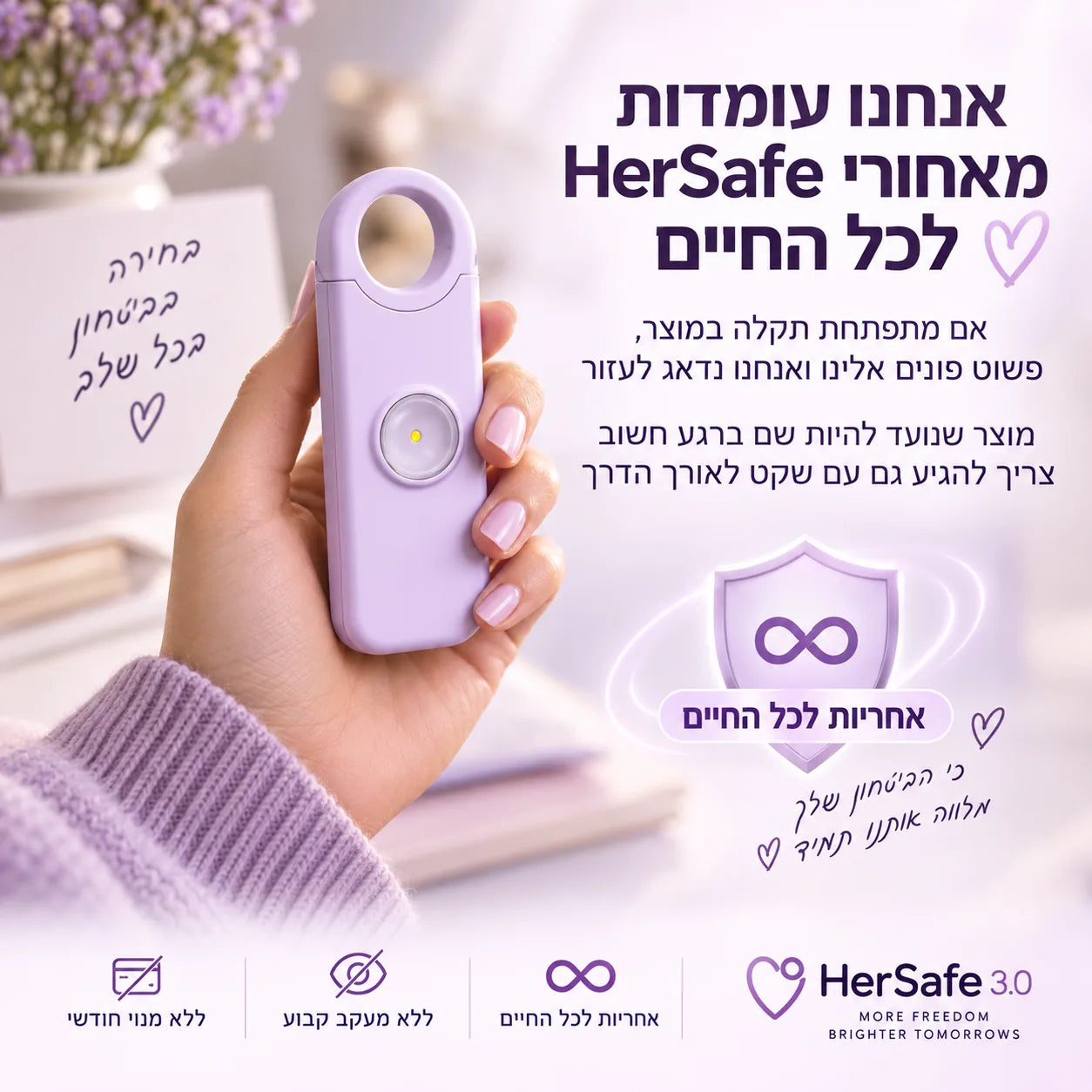 אנחנו עומדות מאחורי HerSafe לכל החיים